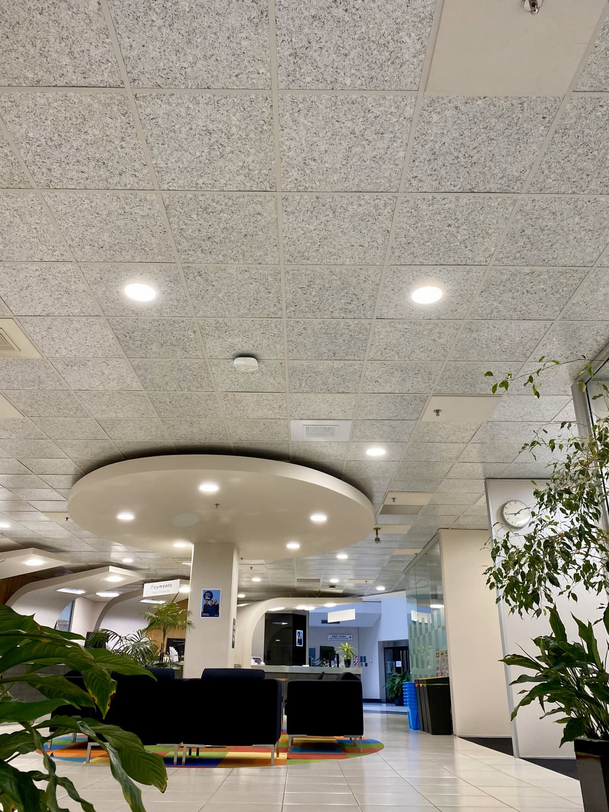 Exposed Internal Ceiling Tiles