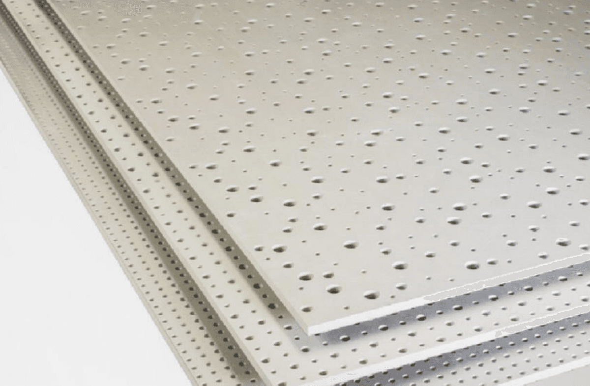 Perforated Plasterboard (12.5mm, 15% perforation)